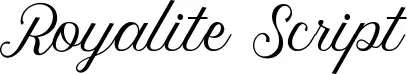 Royalite Script schriftart