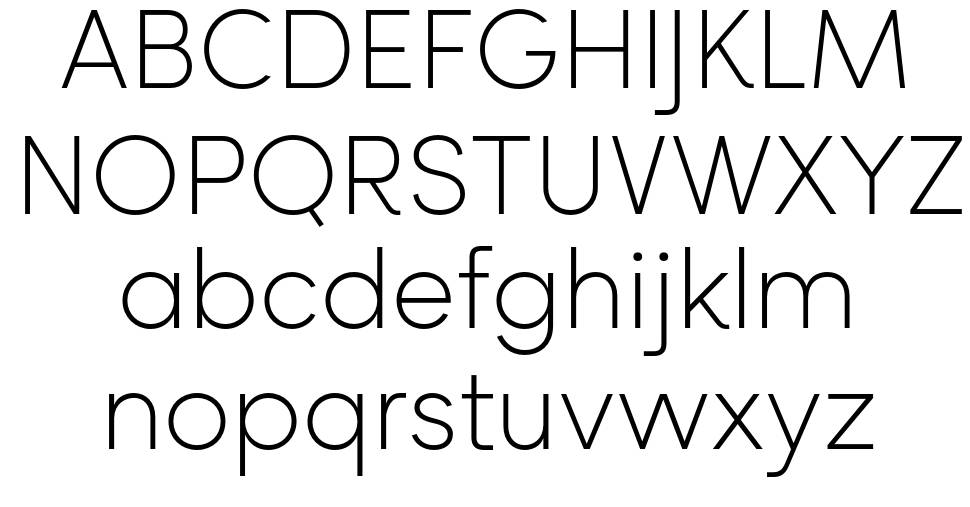 Rozanova font specimens