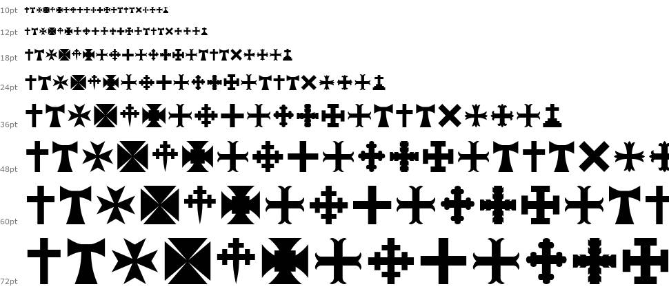 RTA Cross font Şelale