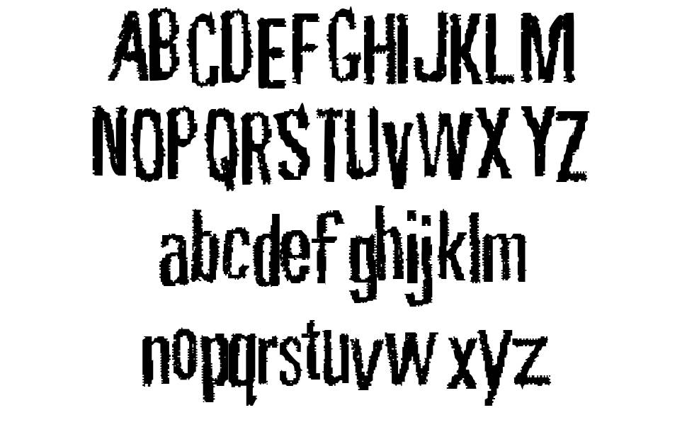 Rubbing Font font specimens
