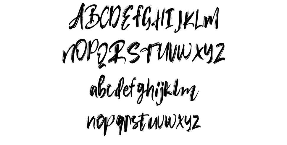 Rubin Key font Örnekler