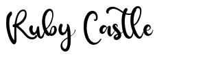 Ruby Castle font