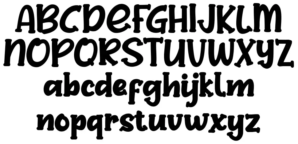 Ruby Dancefont specimens