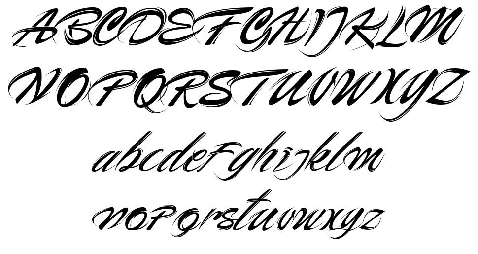Ruckshack font specimens