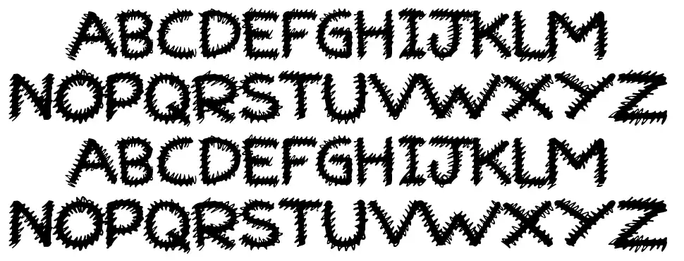 Ruff Ruff font specimens