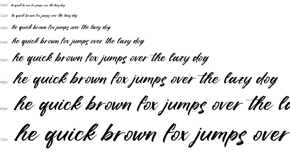 Ruffle Script font Şelale