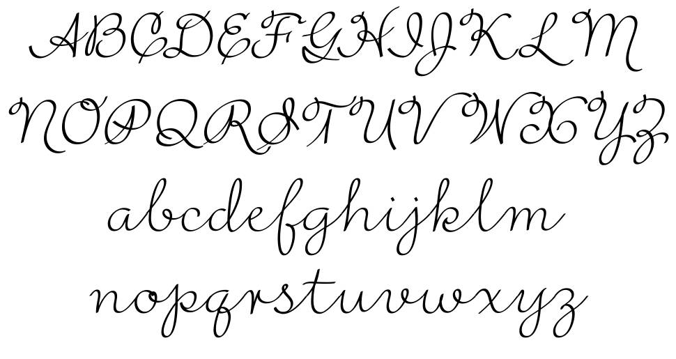 Rufus Script font specimens