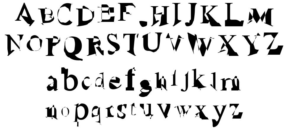 Ruined Serif fuente Especímenes
