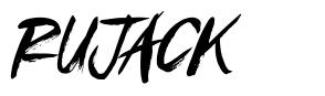 Rujack шрифт