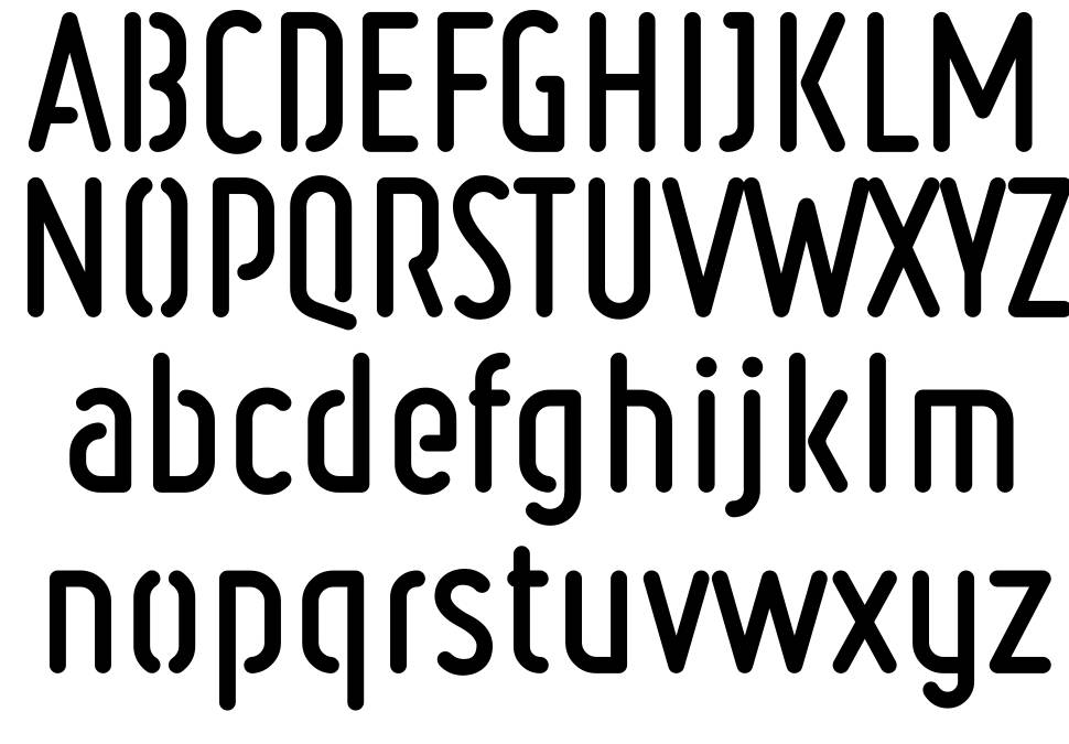 Ruler Stencil フォント 標本