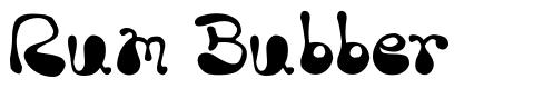 Rum Bubber font