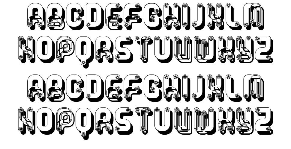 Rump font specimens