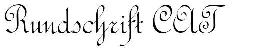 Rundschrift CAT フォント
