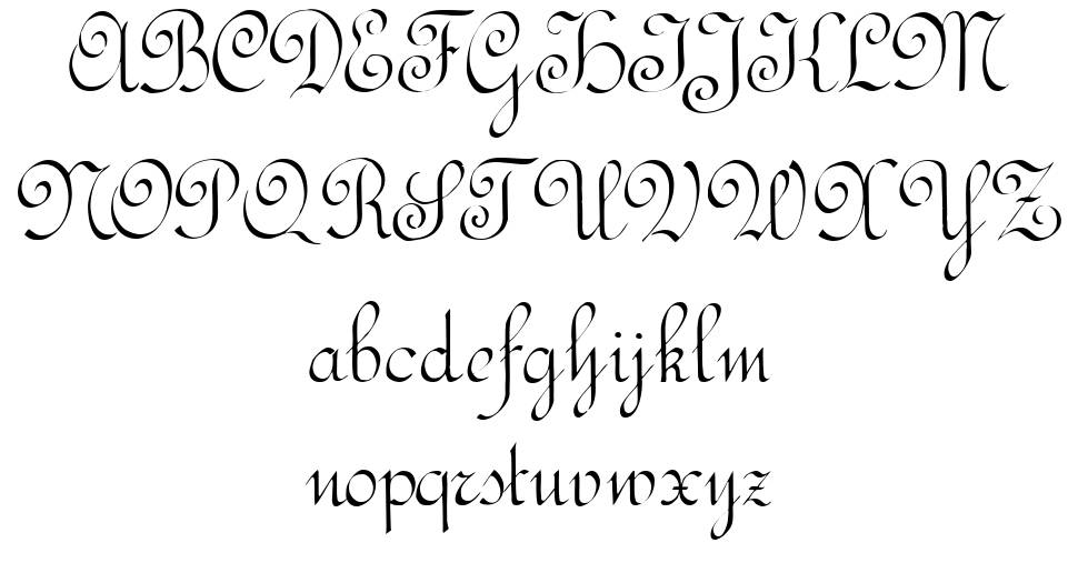 Rundschrift CAT フォント 標本