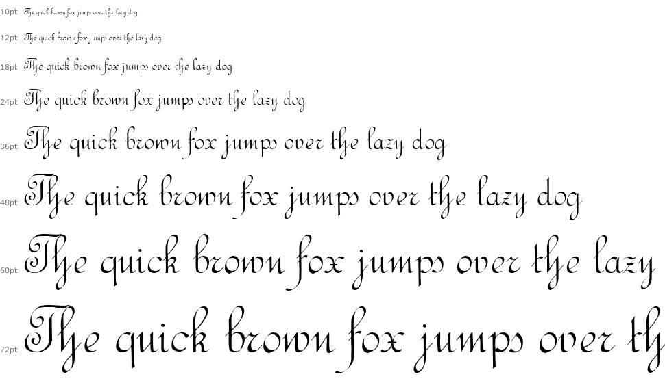Rundschrift CAT шрифт Водопад