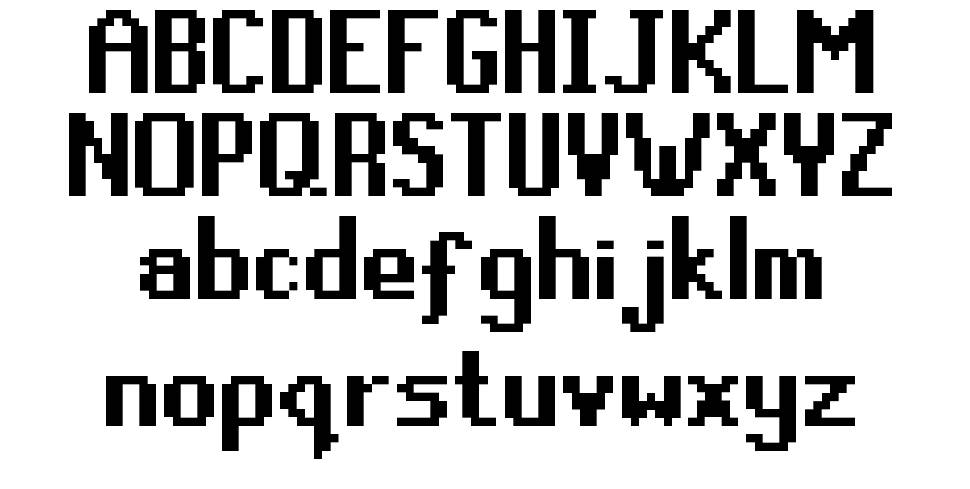 RuneScape UF шрифт Спецификация