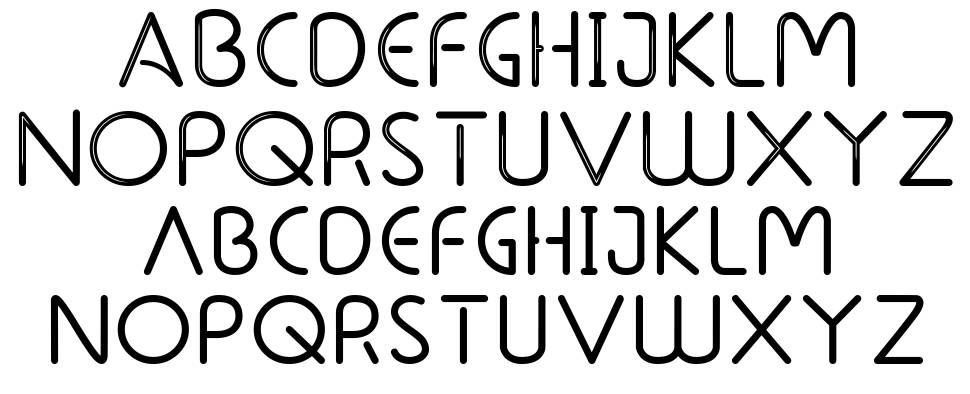 Runlion font specimens