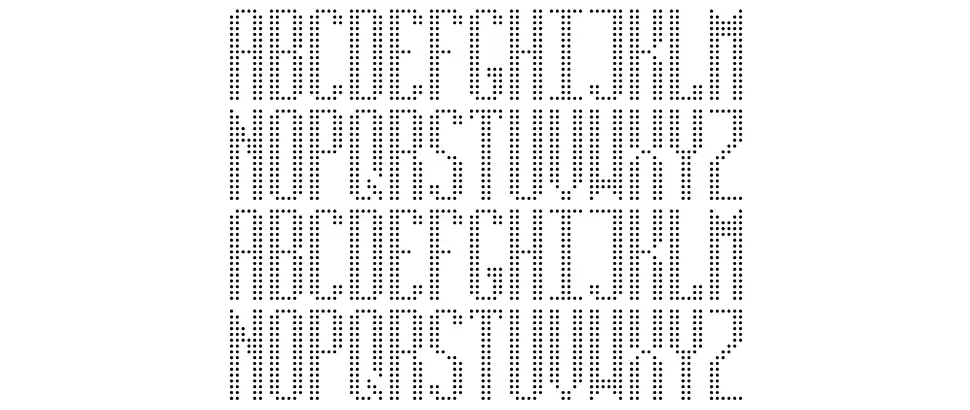 Running Led 字形 标本