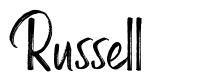 Russell písmo