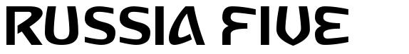 Russia Five шрифт