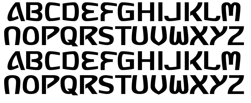Russia Five font specimens