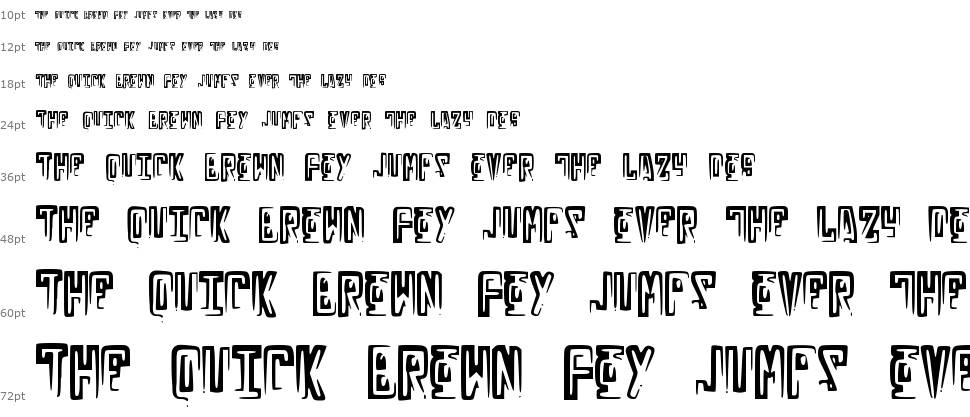 Russian Line font Şelale