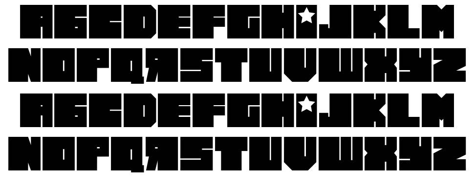 Russiano font specimens