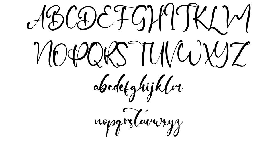 Russle schriftart vorschau