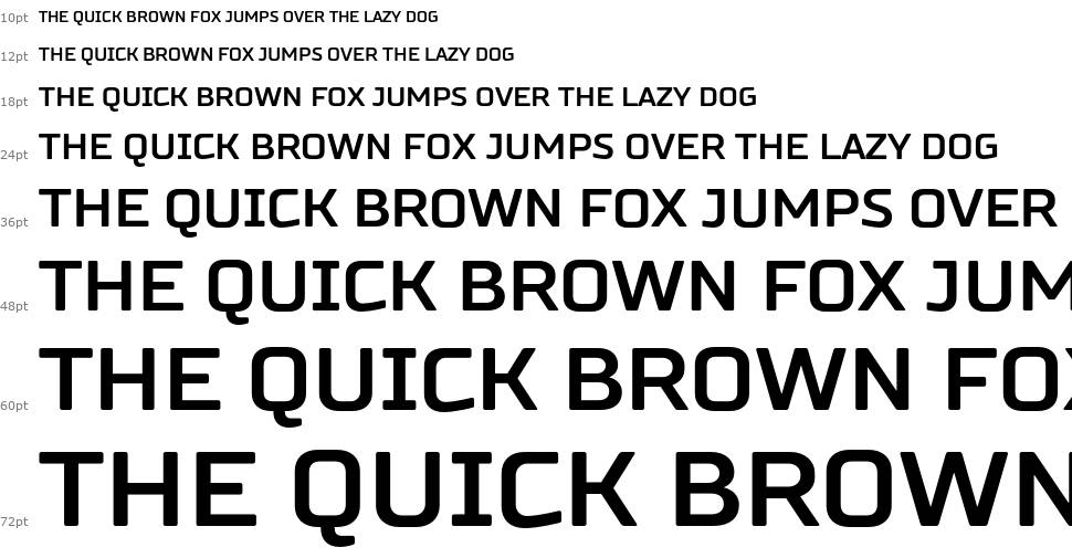 Russo Sans font Waterfall