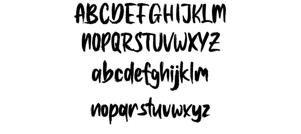 Rust Crowth font Örnekler