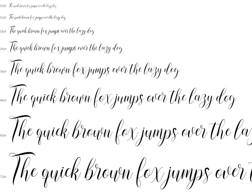 Rusthina Script font Şelale