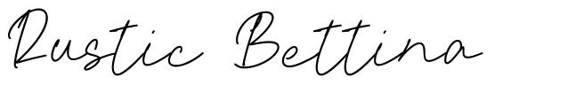 Rustic Bettina 字形