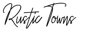Rustic Towns schriftart