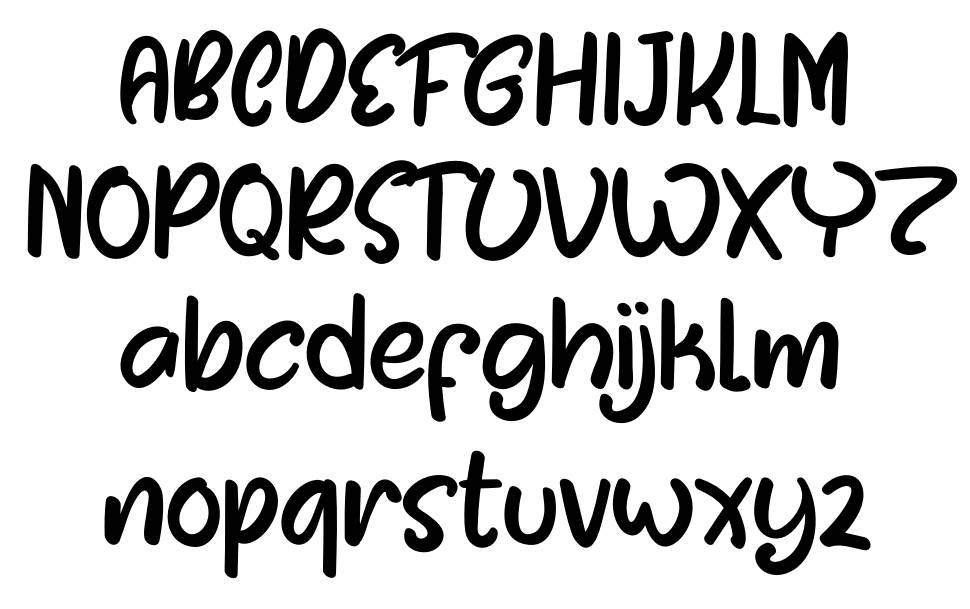 Rustichome font Örnekler