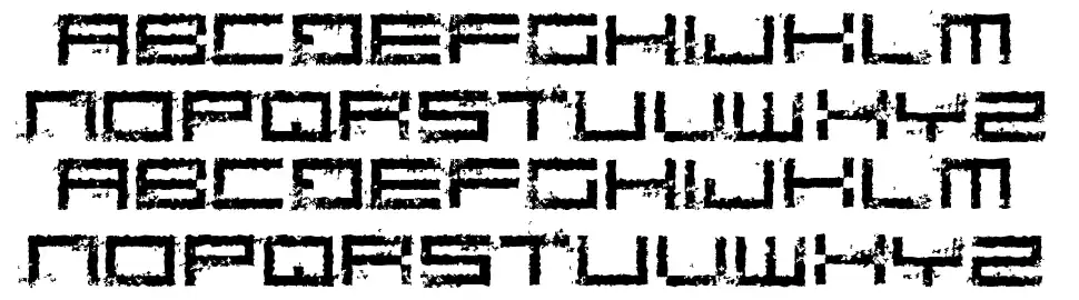 Rusting Roboticafont specimens