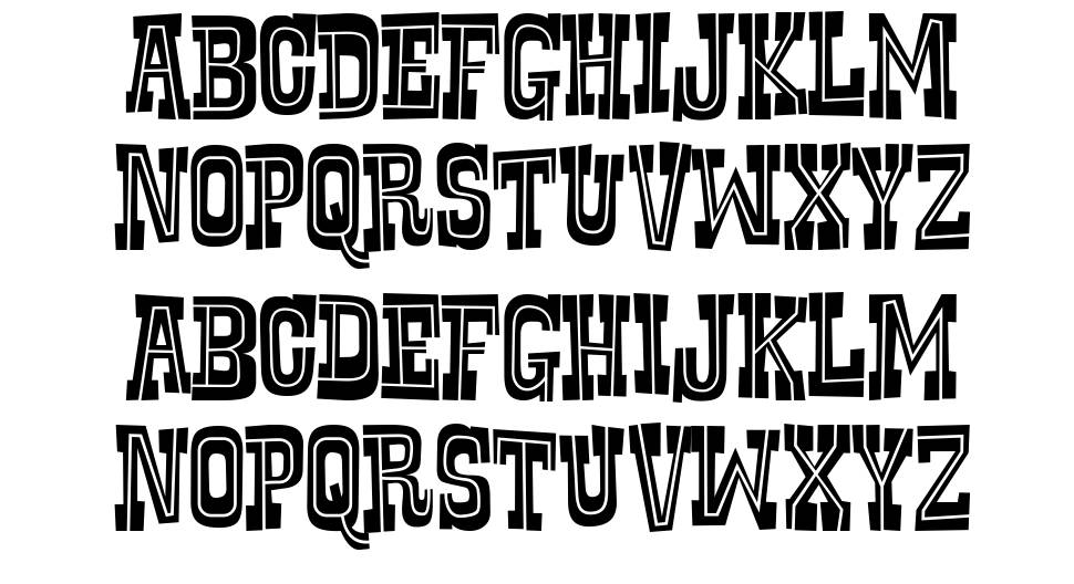 Rustler font specimens