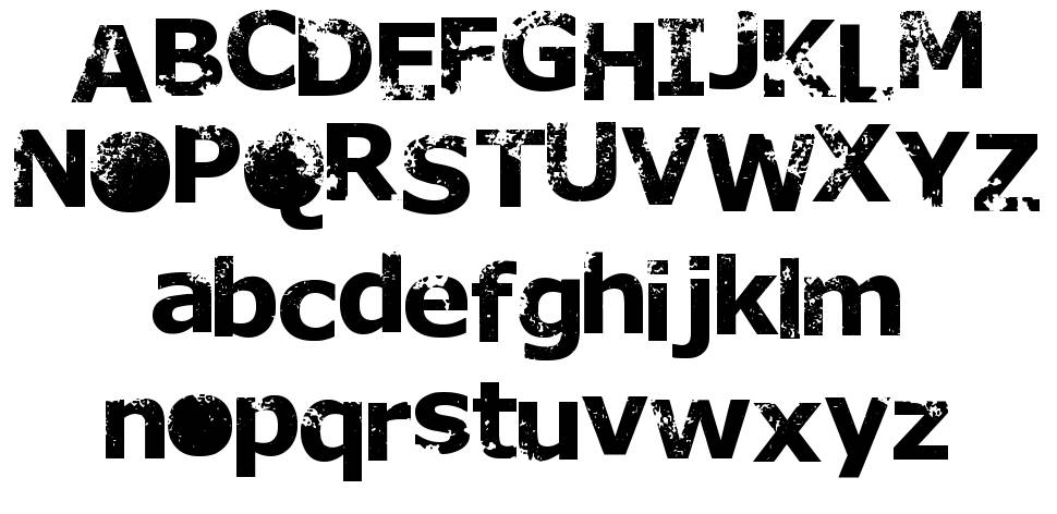 Rusto font specimens