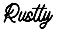 Rustty font