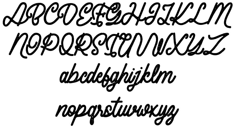Rustty font specimens