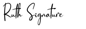 Ruth Signature font