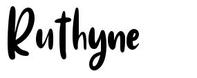 Ruthyne шрифт