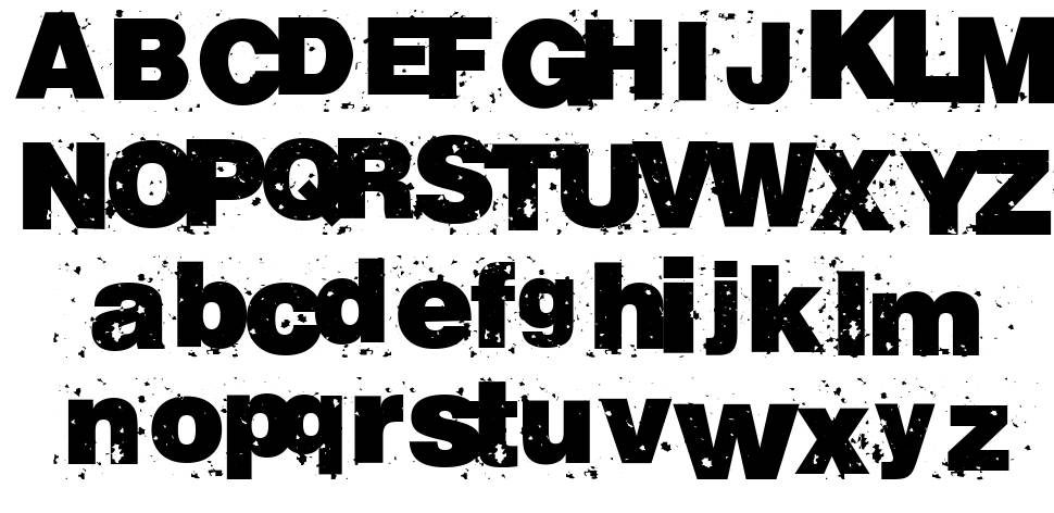 RvD Beton13 フォント 標本