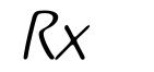Rx 字形