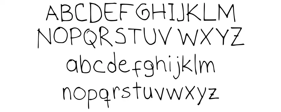 S Handfont specimens