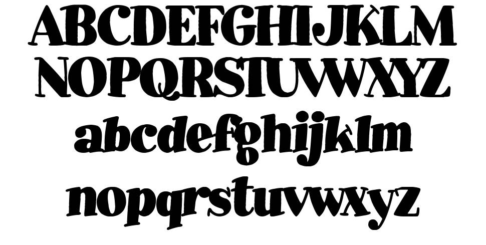 Sabandija Asquerosa font Örnekler