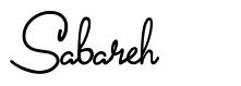Sabareh шрифт