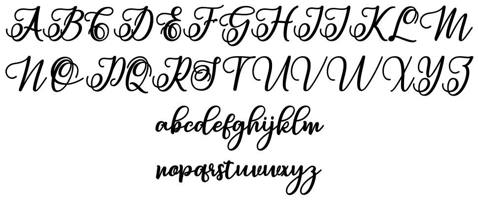 Sabena 字形 标本