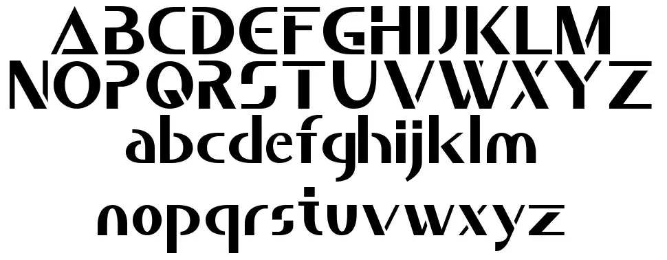 Saber font specimens