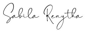 Sabila Renytha font