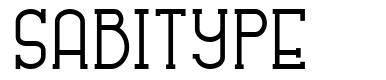 Sabitype шрифт